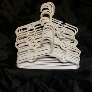 Children’s white hangers- set of 25